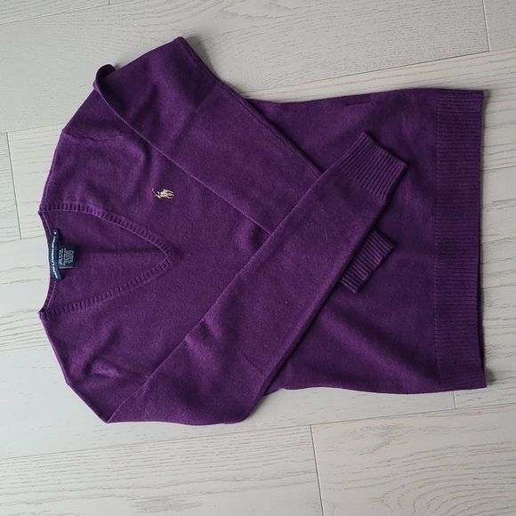 Ralph Lauren Mérino Wool V-neck sweater - Picture 1 of 2